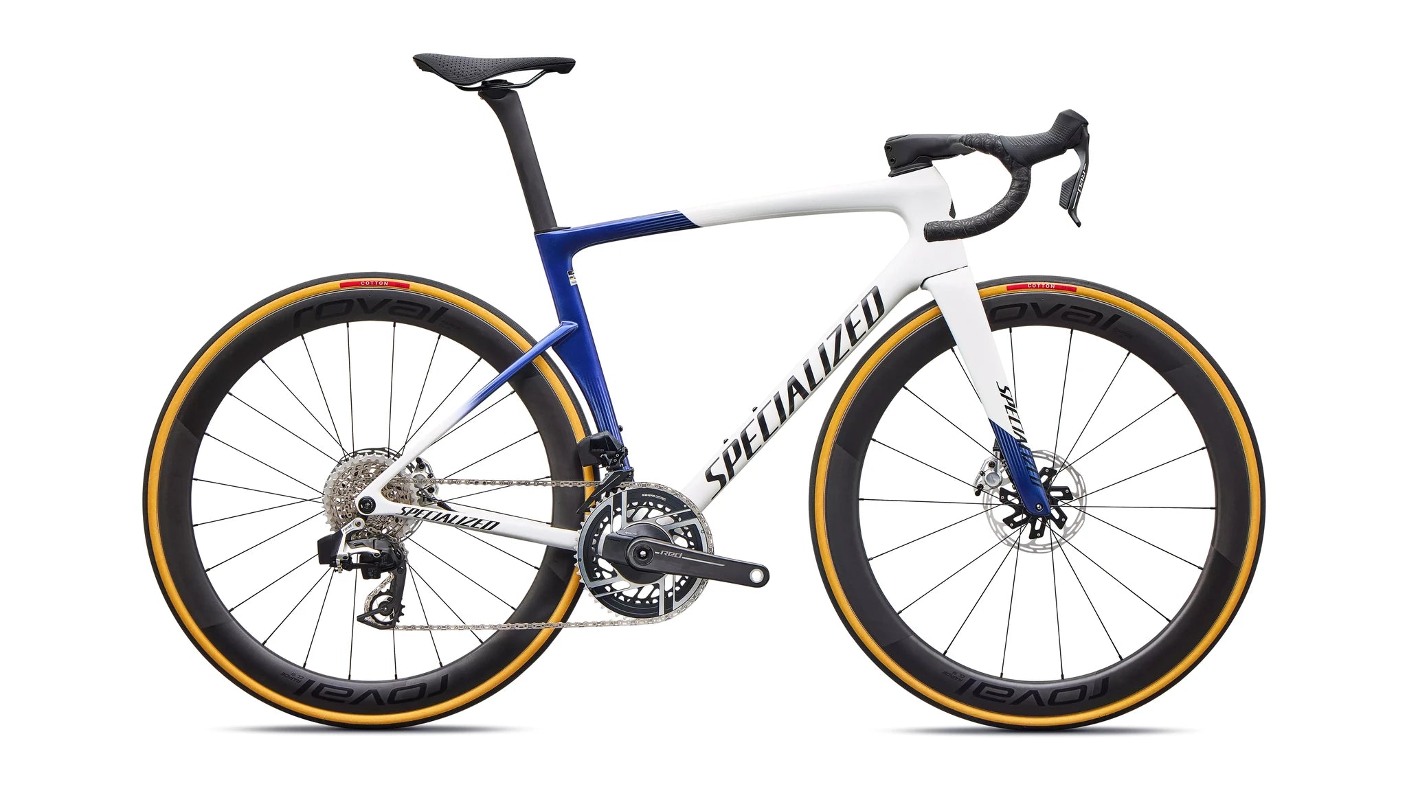 668648.jpg Specialized Tarmac SL9 S-Level AXS Gloss White / Majesty Blue Metallic / Black 2027 – Image 1