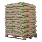 PELLETS DIN PELLETS, zertifiziert nach DIN Plus, 100 % Nadelholz – PALETTE MIT 65 SÄCKEN À 15 KG