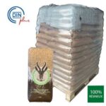 Premium-Palette Pellets Stark, 100 % Nadelholz, zertifiziert nach DIN Plus – Palette mit 84 Säcken à 15 kg